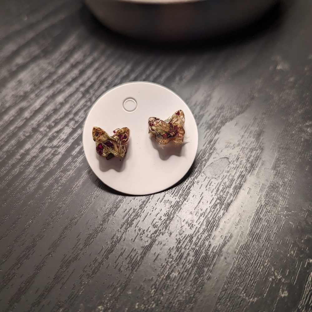 Butterfly Gypsy herb earrings - Picture 3 of 4